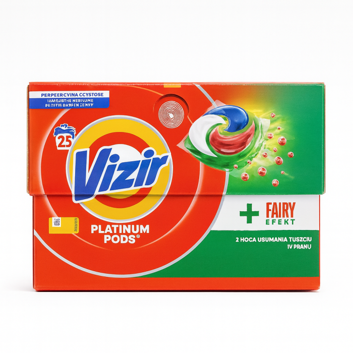 Vizir (25 шт) +Fairy 4-х компонентна капсула для прання