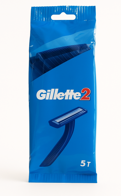 Gillette 2 (5 шт) Одноразові станки для гоління