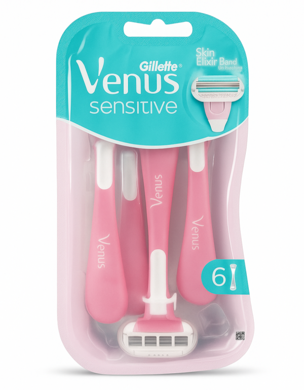 Venus 3 Одноразові станки для гоління Sensitive (6 шт)