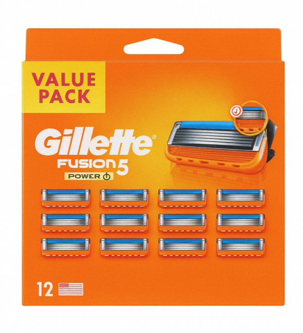 Gillette Fusion 5 Power (12 шт) Mega New Pack
