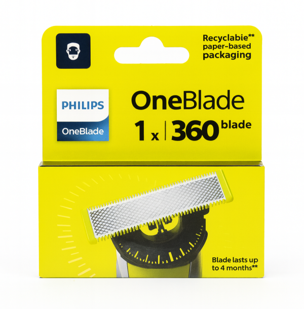 Philips OneBlade 1 шт (360) New Pack змінний картридж