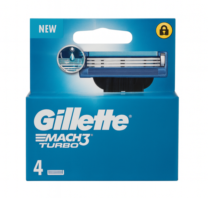 Gillette Mach3 Turbo (4 шт) New Pack