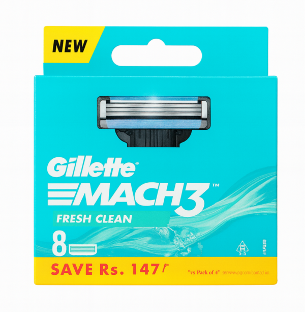 Gillette Mach3 (8 шт) змінні картриджі