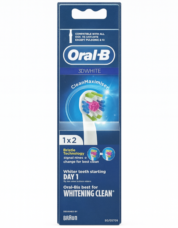 Oral-B 3-D White (2 шт) Змінні насадки для електричної щітки