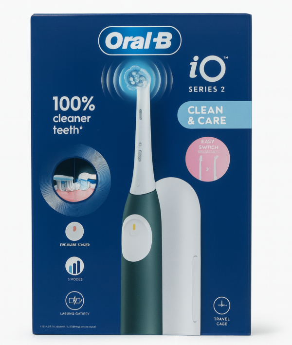 Oral-B IO Series2 Clean & Care Електрична зубна щітка (Dark Green)+Дорожній футляр