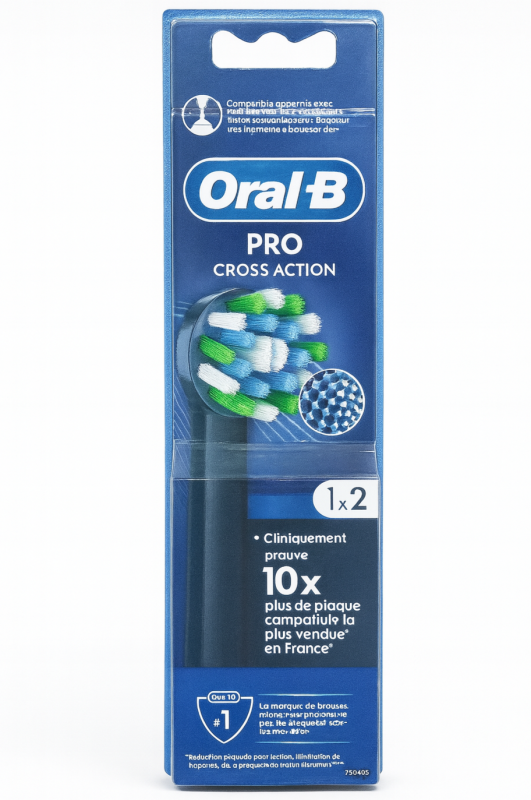 Oral-B Pro Cross Action Black (2 шт) Змінні насадки для електричної щітки