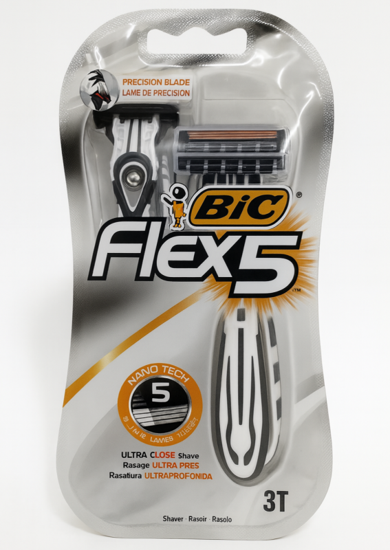 Bic Flex 5 (3 шт) Одноразові чоловічі станки для гоління