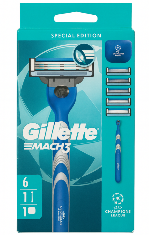Gillette Mach3 +6 Станок для гоління чоловічий
