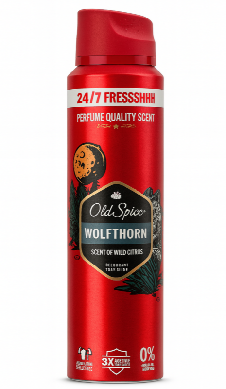 Old Spice Wolfthorn антипреспірант-спрей 150мл