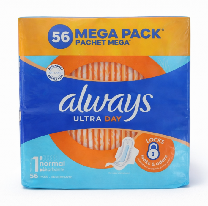 Always Ultra Day Normal (1) Гігієнічні прокладки Megapack 56 шт