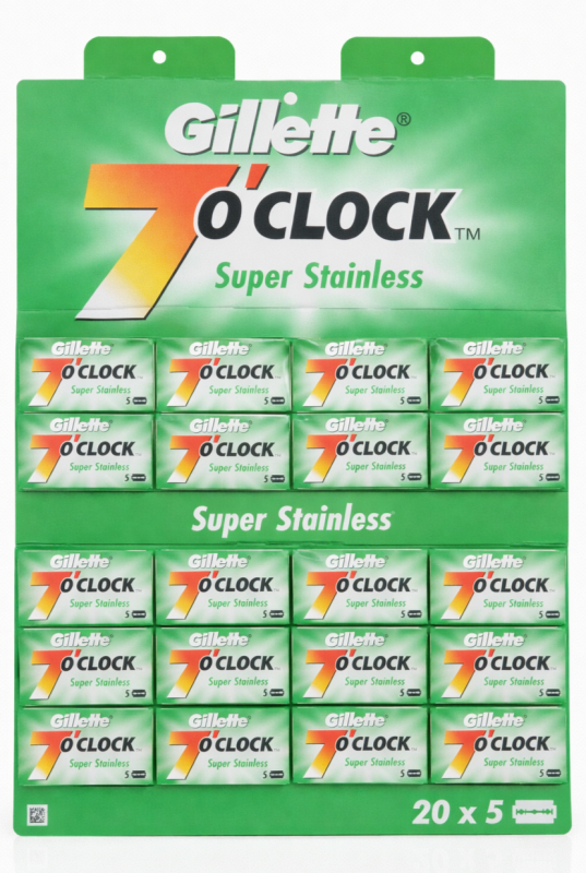 Gillette 7 O'clock Super Stainless Леза 20х5 (100шт)