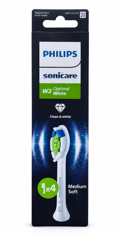 Philips Sonicare W2 Optimal White (4шт) Білі Насадки для електричної щітки