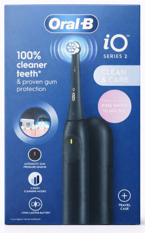 Oral-B IO Series2 Clean & Care Електрична зубна щітка (Black)+дорожній футляр