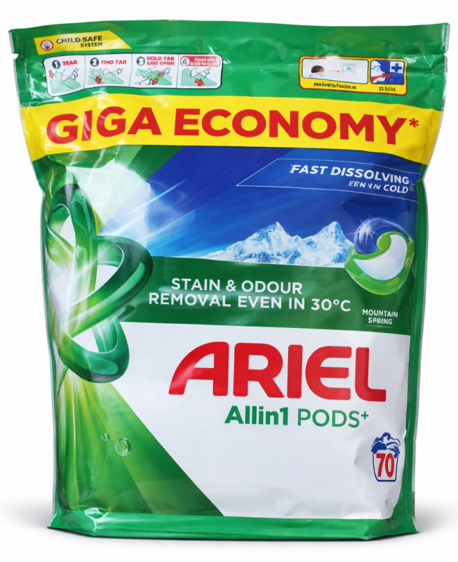 Ariel 70шт Mountain Spring Капсули для прання