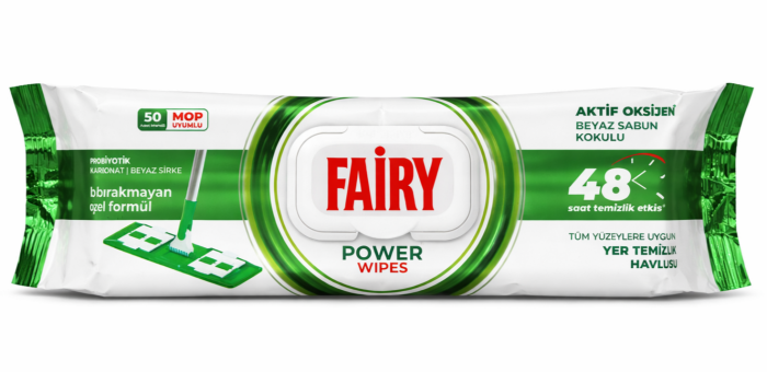 Fairy Power (50 шт) Універсальні серветки для миття підлоги