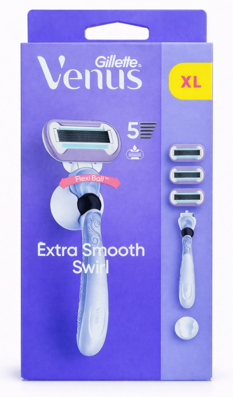 Venus Swirl Flexball 3 Станок для гоління жіночий (Ручка+3 картриджі)
