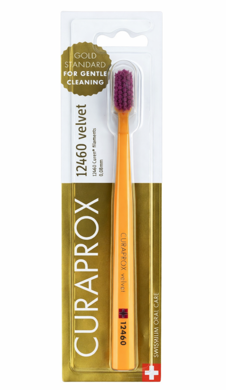 Curaprox 12460 Velvet зубна щітка (1 шт), колір: помаранчевий