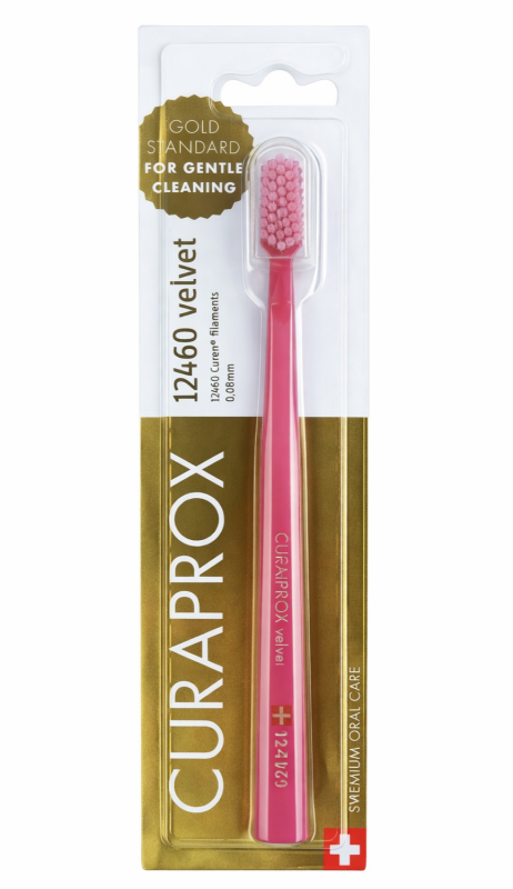 Curaprox 12460 Velvet зубна щітка (1 шт), колір: рожевий