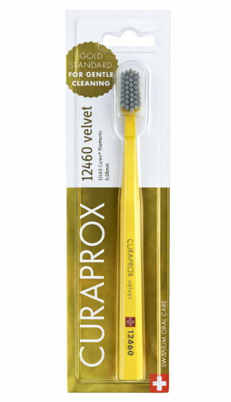 Curaprox 12460 Velvet зубна щітка (1 шт), колір: жовтий