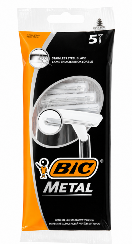 Bic Metal (5 шт) Одноразові станки для гоління