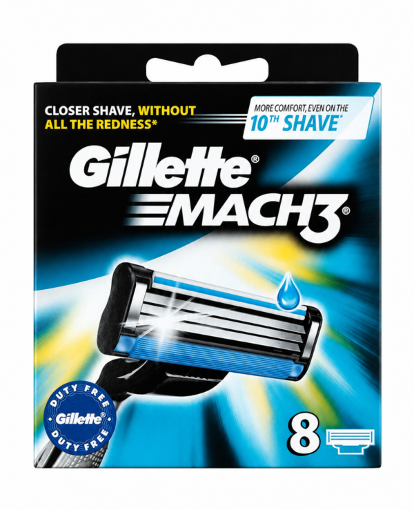 Gillette Mach3 (8 шт) Duty Free