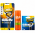 Gillette Proshield Станок 2 картриджі+Gillette Fusion Гель для гоління 75мл+Proshield (4 шт) Змінні картриджі